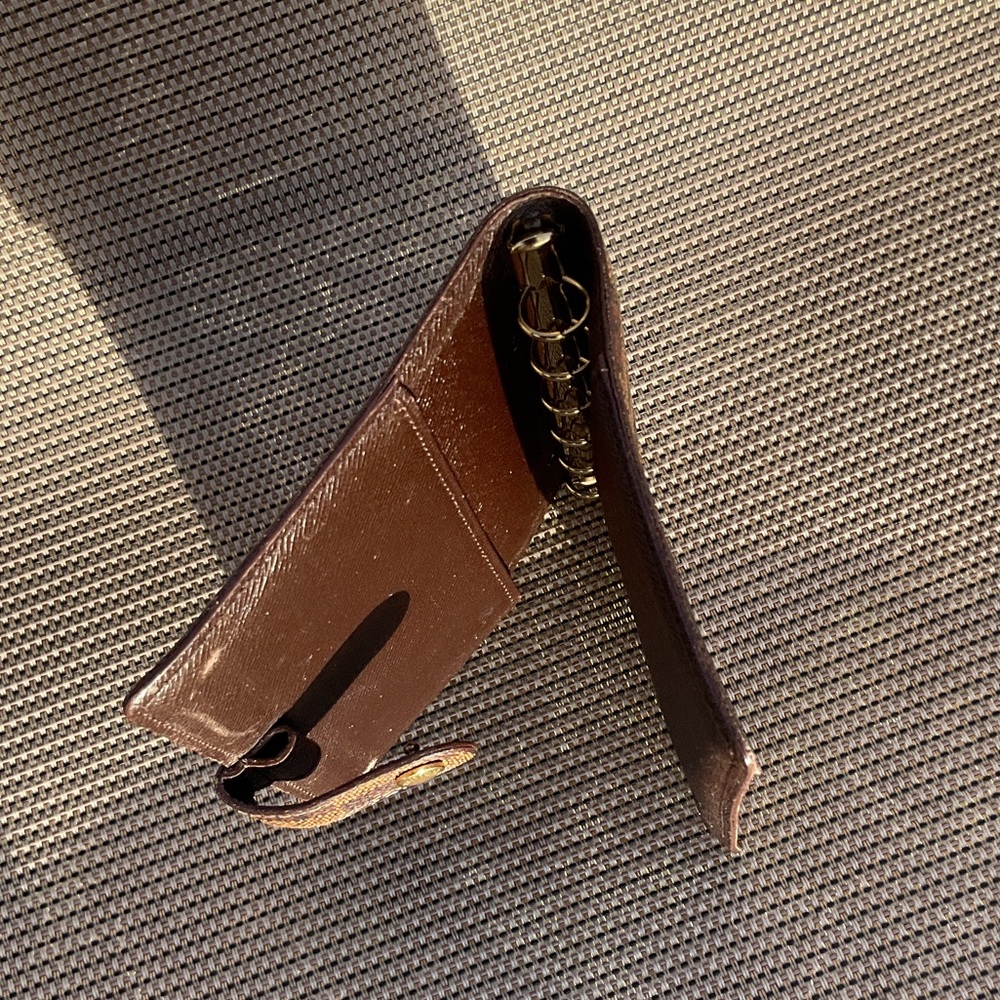 Louis Vuitton Agenda PM Ebene Planner with Gold Accents - Picture 9 of 13